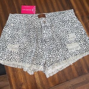 Cheetah print shorts
